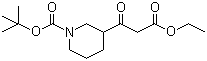 structure of CAS# 877173-80-3, tert-Butyl 3-(3-ethoxy-3-oxopropanoyl)piperidine-1-carboxylate