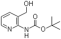 structure of CAS# 877593-11-8, (3-羟基甲基吡啶-2-基)氨基甲酸叔丁酯