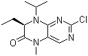 structure of CAS# 877676-50-1, (7R)-2-氯-7-乙基-7,8-二氢-5-甲基-8-(1-甲基乙基)-6(5H)-蝶啶酮