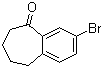 structure of CAS# 87779-78-0, 3-Bromo-6,7,8,9-tetrahydro-5H-benzocyclohepten-5-one