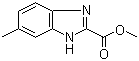 structure of CAS# 87836-37-1, 6-甲基-1H-苯并咪唑-2-甲酸甲酯