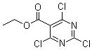 structure of CAS# 87848-14-4, 2,4,6-三氯嘧啶-5-羧酸乙酯