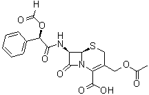 CAS # 87932-78-3, [6R-[6alpha,7beta(R*)]]-3-[(Acetyloxy)methyl]-7-[[(formyloxy)phenylacetyl]amino]-8-oxo-5-thia-1-azabicyclo[4.2.0]oct-2-ene-2-carboxylic acid