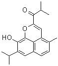 CAS # 879324-76-2, Prionoid C, 1-[9-Hydroxy-4-methyl-8-(1-methylethyl)naphtho[1,8-bc]pyran-2-yl]-2-methyl-1-propanone