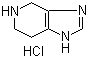 structure of CAS# 879668-17-4, 4,5,6,7-Tetrahydro-1H-imidazo[4,5-c]pyridine hydrochloride