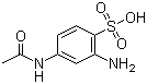 CAS # 88-64-2, 4-Acetamido-2-aminobenzenesulfonic acid
