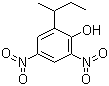 structure of CAS# 88-85-7, 4,6-Dinitro-2-sec-butylphenol