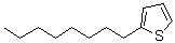 structure of CAS# 880-36-4, 2-辛基噻吩