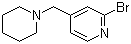 structure of CAS# 88046-02-0, 2-溴-4-[(哌啶-1-基)甲基]吡啶