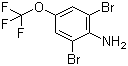 structure of CAS# 88149-49-9, 2,6-Dibromo-4-(trifluoromethoxy)aniline