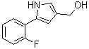 structure of CAS# 881674-58-4, 5-(2-氟苯基)-1H-吡咯-3-甲醇