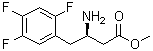 structure of CAS# 881995-69-3, (betaR)-beta-氨基-2,4,5-三氟苯丁酸甲酯