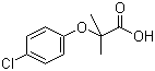 structure of CAS# 882-09-7, 4-氯苯氧异丁酸