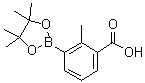 structure of CAS# 882678-82-2, 2-甲基-3-(4,4,5,5-四甲基-1,3,2-二氧硼杂环戊烷-2-基)苯甲酸