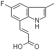 CAS 登录号：882999-50-0, (2E)-3-(5-氟-3-甲基-1H-吲哚-7-基)-2-丙烯酸