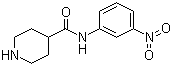 structure of CAS# 883106-61-4, N-(3-Nitrophenyl)piperidine-4-carboxamide