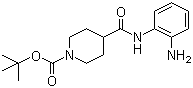 CAS 登录号：883106-63-6, 4-(2-氨基苯基氨基甲酰基)哌啶-1-羧酸叔丁酯