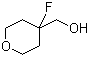 structure of CAS# 883442-46-4, (4-Fluorotetrahydro-2H-pyran-4-yl)methanol