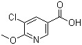 CAS 登录号：884494-85-3, 5-氯-6-甲氧基烟酸