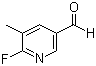 structure of CAS# 884495-04-9, 6-氟-5-甲基-3-吡啶甲醛