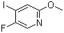 structure of CAS# 884495-13-0, 5-氟-4-碘-2-甲氧基吡啶