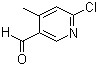 structure of CAS# 884495-38-9, 6-氯-4-甲基吡啶-3-甲醛
