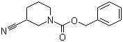 structure of CAS# 885069-22-7, 1-N-Cbz-3-cyanopiperidine