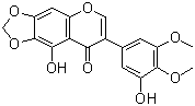 CAS # 88509-91-5, Dichotomitin, 5,3'-Dihydroxy-4',5'-dimethoxy-6,7-methylenedioxyisoflavone