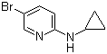 structure of CAS# 885266-96-6, 5-溴-N-环丙基-2-吡啶胺