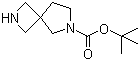 structure of CAS# 885270-86-0, 2,6-Diazaspiro[3.4]octane-6-carboxylic acid tert-butyl ester