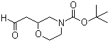 structure of CAS# 885272-65-1, 2-(2-氧代乙基)-4-吗啉羧酸叔丁酯