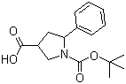 structure of CAS# 885277-76-9, 5-苯基吡咯烷-1,3-二甲酸 1-叔丁酯