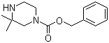 structure of CAS# 885278-86-4, 3,3-Dimethyl-1-piperazinecarboxylic acid benzyl ester