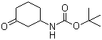 structure of CAS# 885280-38-6, 3-N-叔丁氧羰基氨基环己酮