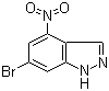 structure of CAS# 885518-46-7, 6-溴-4-硝基-1H-吲唑