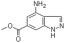 structure of CAS# 885518-51-4, 4-氨基-1H-吲唑-6-羧酸甲酯