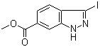 structure of CAS# 885518-82-1, 3-碘-1H-吲唑-6-羧酸甲酯