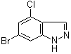 CAS # 885518-99-0, 6-Bromo-4-chloro-1H-indazole
