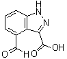 structure of CAS# 885519-90-4, 4-甲酰基-1H-吲唑-3-羧酸