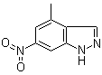 structure of CAS# 885520-77-4, 4-Methyl-6-nitro-1H-indazole