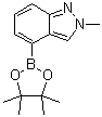 structure of CAS# 885698-95-3, 2-Methyl-2H-indazole-4-boronic acid pinacol ester