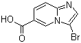structure of CAS# 886362-00-1, 3-Bromoimidazo[1,2-a]pyridine-6-carboxylic acid