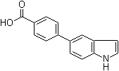 structure of CAS# 886363-18-4, 4-(1H-吲哚-5-基)苯甲酸