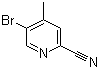 structure of CAS# 886364-86-9, 5-溴-4-甲基-2-氰基吡啶
