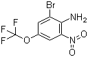 structure of CAS# 886499-21-4, 2-Bromo-6-nitro-4-trifluoromethoxyaniline