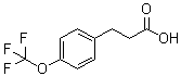 structure of CAS# 886499-74-7, 4-(三氟甲氧基)苯丙酸