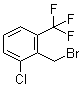 structure of CAS# 886500-26-1, 2-Chloro-6-(trifluoromethyl)benzyl bromide