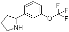 structure of CAS# 886502-97-2, 2-[3-(三氟甲氧基)苯基]吡咯烷