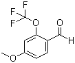 structure of CAS# 886503-52-2, 4-Methoxy-2-(trifluoromethoxy)benzaldehyde