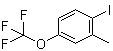 structure of CAS# 886763-05-9, 1-Iodo-2-methyl-4-(trifluoromethoxy)benzene